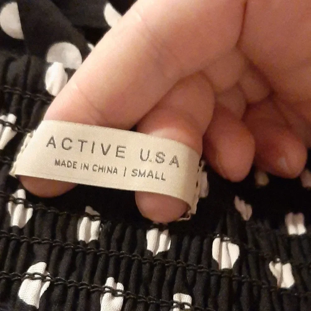 Active USA sz small halter polka dot dress - Picture 3 of 4